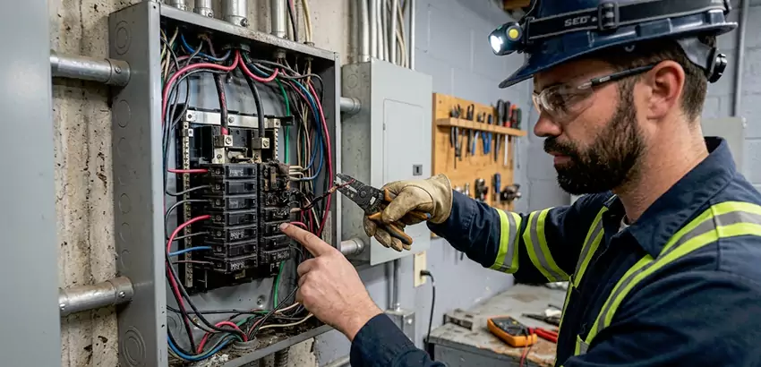 Breaker Box Short Circuit Repair in Pelham