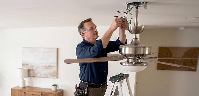 Ceiling Fan Light and Switch Repair in Pelham