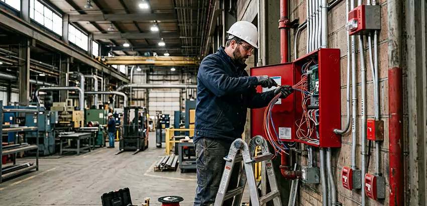 Industrial Fire Alarm Installation in Pelham