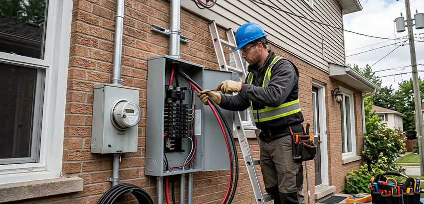 Outdoor Subpanel Installation in Pelham